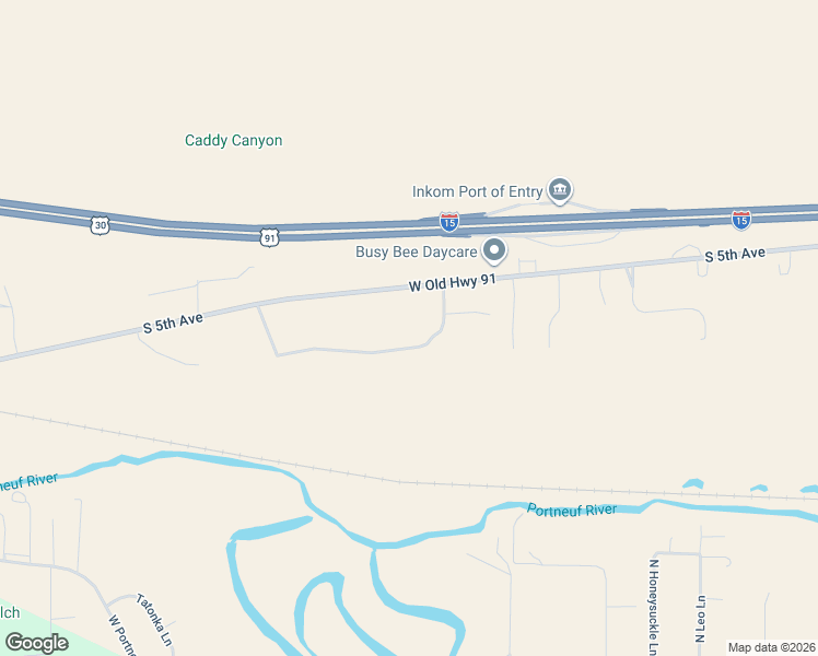 map of restaurants, bars, coffee shops, grocery stores, and more near 3611-3931 West Old Highway 91 in Inkom