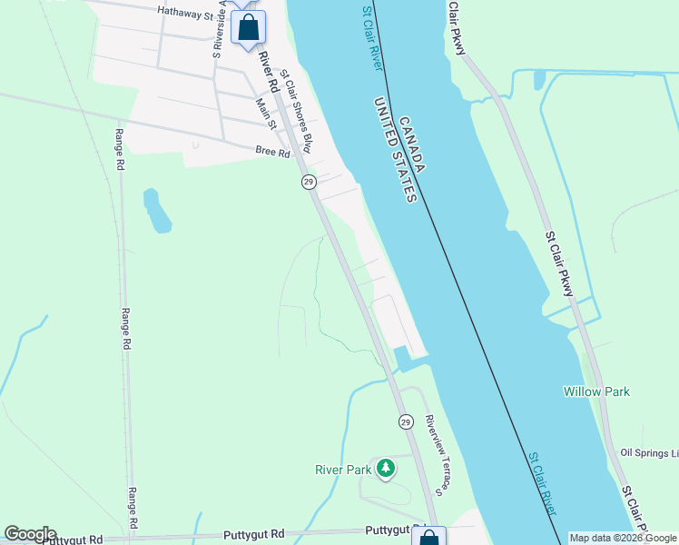 map of restaurants, bars, coffee shops, grocery stores, and more near 3664 River Road in East China