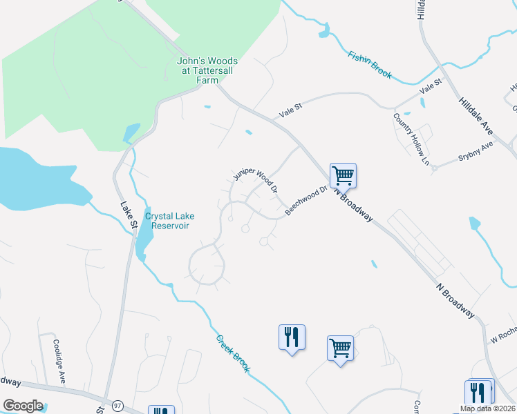 map of restaurants, bars, coffee shops, grocery stores, and more near 12 Rosewood Drive in Haverhill