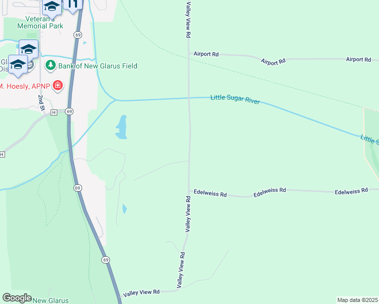 Valley View Road, New Glarus WI Walk Score