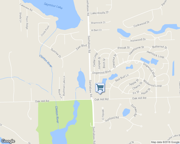 map of restaurants, bars, coffee shops, grocery stores, and more near 4101 Dogwood Boulevard in Clarkston