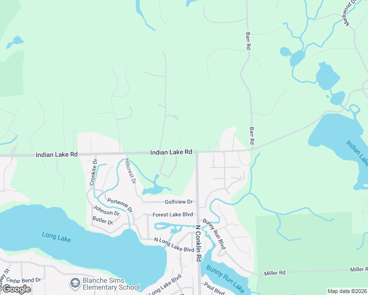 map of restaurants, bars, coffee shops, grocery stores, and more near 1131 Indian Lake Road in Oxford