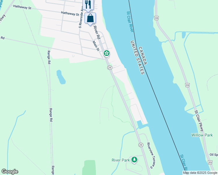 map of restaurants, bars, coffee shops, grocery stores, and more near 312 Hawks Nest Drive in East China