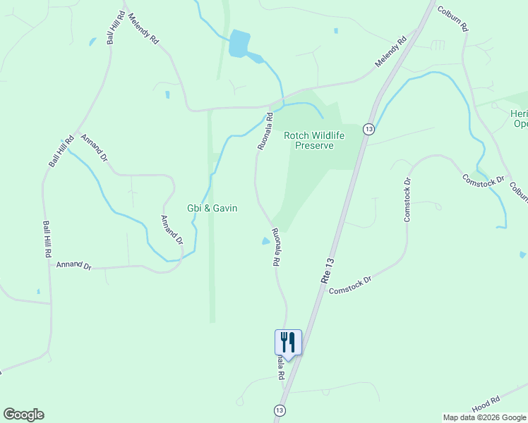 map of restaurants, bars, coffee shops, grocery stores, and more near 90 Ruonala Road in Milford