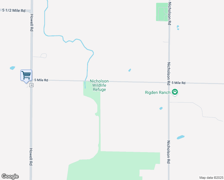 map of restaurants, bars, coffee shops, grocery stores, and more near 1215 5 Mile Road in Caledonia