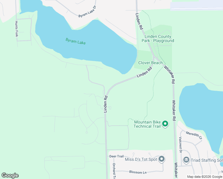 map of restaurants, bars, coffee shops, grocery stores, and more near 15459 Linden Road in Linden