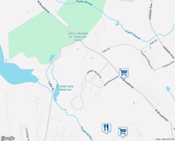 map of restaurants, bars, coffee shops, grocery stores, and more near 33 Juniper Wood Drive in Haverhill
