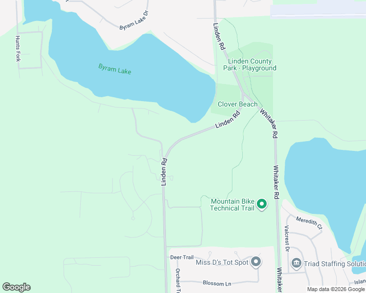 map of restaurants, bars, coffee shops, grocery stores, and more near 15459 Linden Road in Linden