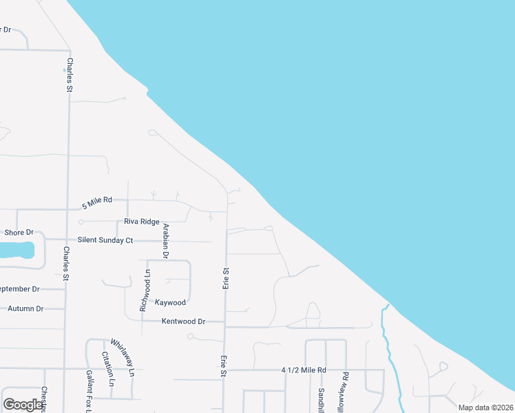 map of restaurants, bars, coffee shops, grocery stores, and more near 6007 Erie Street in Racine