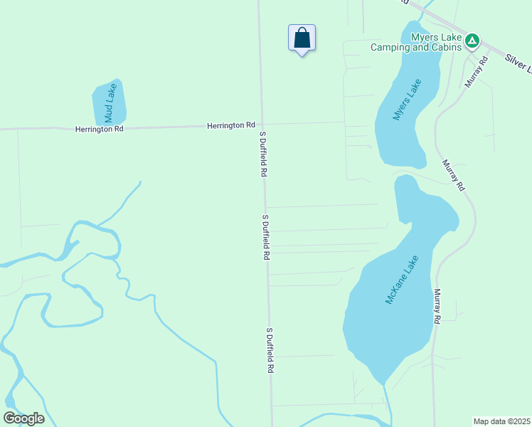 map of restaurants, bars, coffee shops, grocery stores, and more near 15425 South Duffield Road in Byron