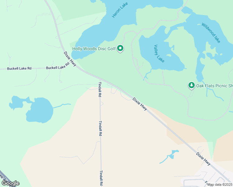 map of restaurants, bars, coffee shops, grocery stores, and more near 16206 Dixie Highway in Oakland County