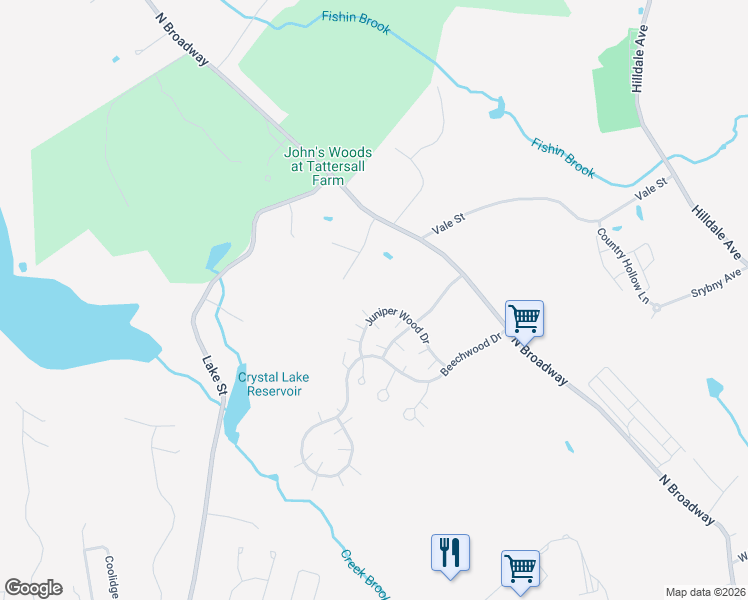 map of restaurants, bars, coffee shops, grocery stores, and more near 33 Juniper Wood Drive in Haverhill