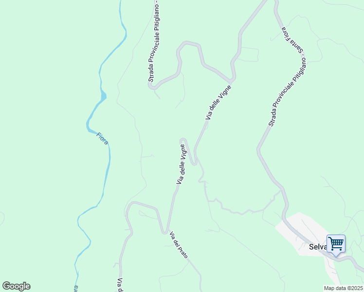 map of restaurants, bars, coffee shops, grocery stores, and more near 3 Via delle Vigne in Provincia di Grosseto