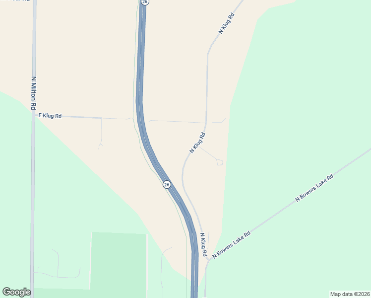 map of restaurants, bars, coffee shops, grocery stores, and more near 6220 East Klug Road in Milton