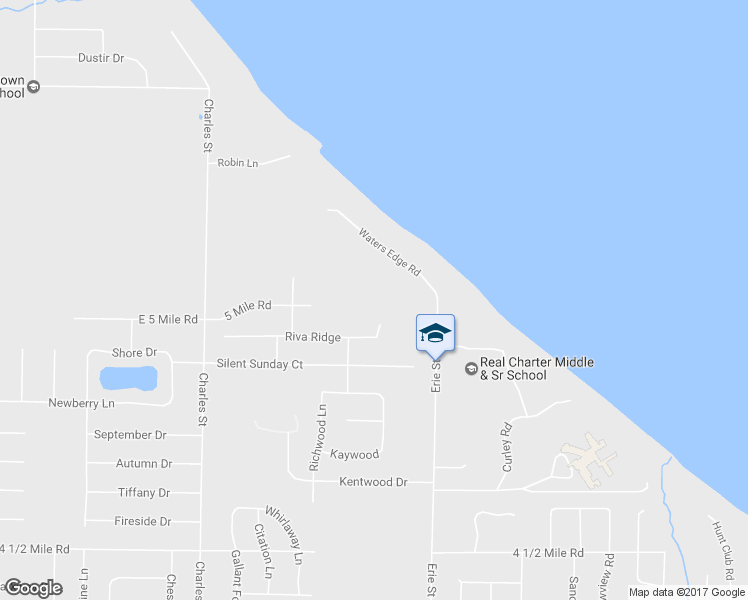 map of restaurants, bars, coffee shops, grocery stores, and more near 6020 Erie Street in Racine