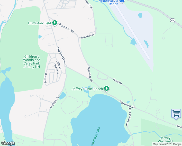 map of restaurants, bars, coffee shops, grocery stores, and more near 139 Squantum Road in Jaffrey
