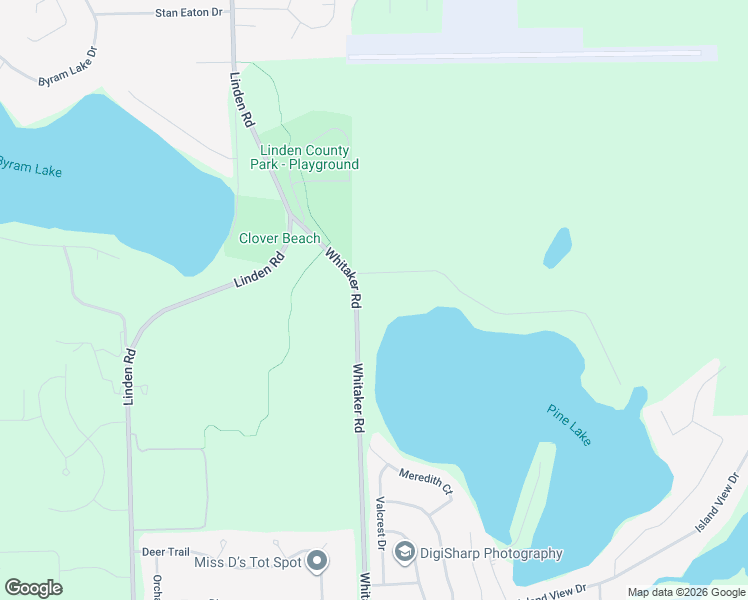 map of restaurants, bars, coffee shops, grocery stores, and more near 15451 Whitaker Road in Linden