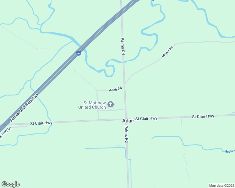 map of restaurants, bars, coffee shops, grocery stores, and more near 3418 Palms Road in Casco