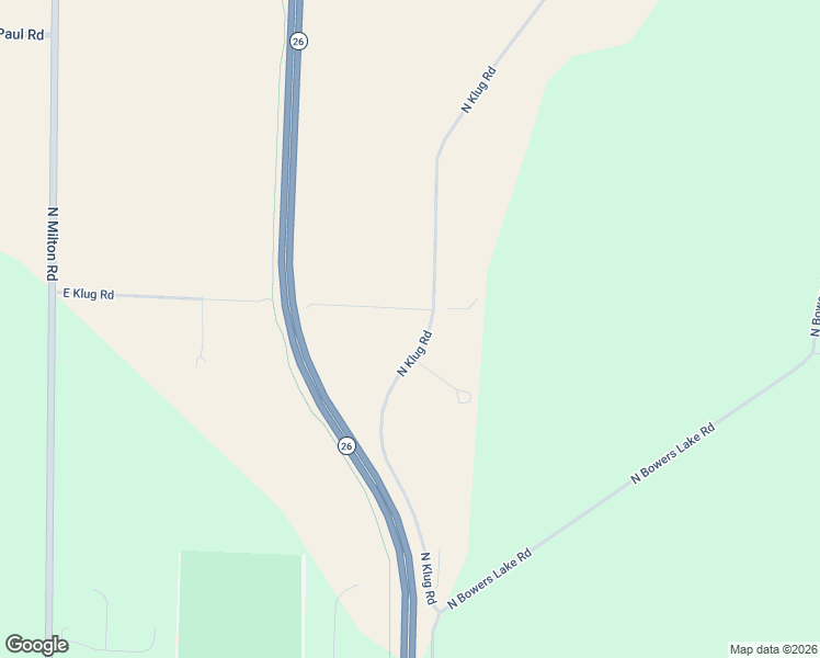 map of restaurants, bars, coffee shops, grocery stores, and more near 6220 East Klug Road in Milton