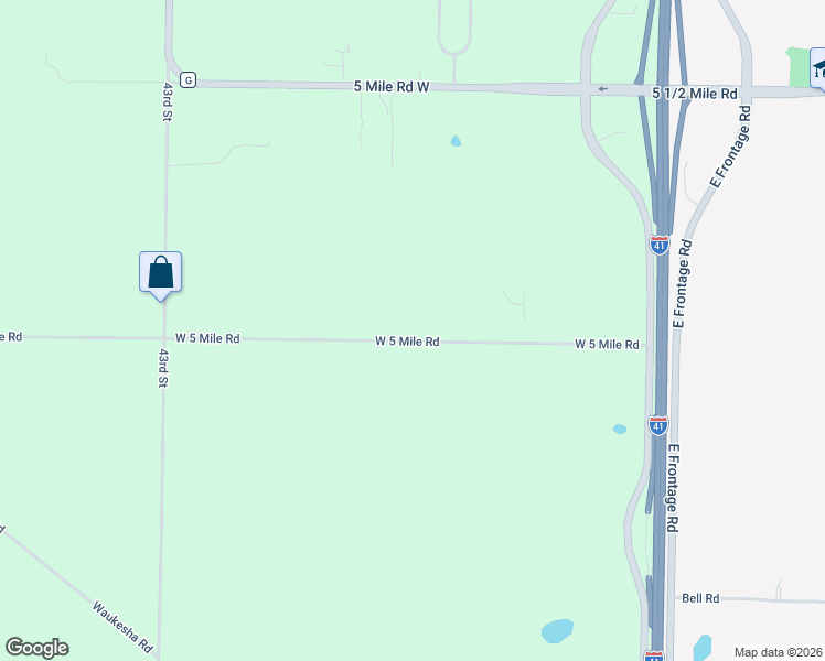 map of restaurants, bars, coffee shops, grocery stores, and more near 3440 West 5 Mile Road in Caledonia