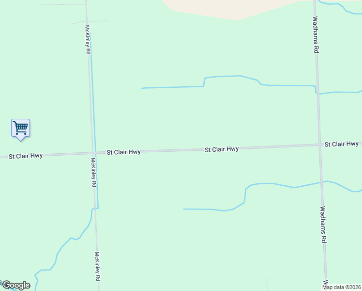 map of restaurants, bars, coffee shops, grocery stores, and more near 6310 Saint Clair Highway in East China