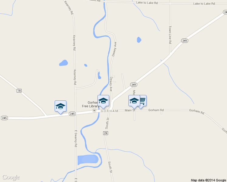 map of restaurants, bars, coffee shops, grocery stores, and more near 4677 Dewey Avenue in Stanley