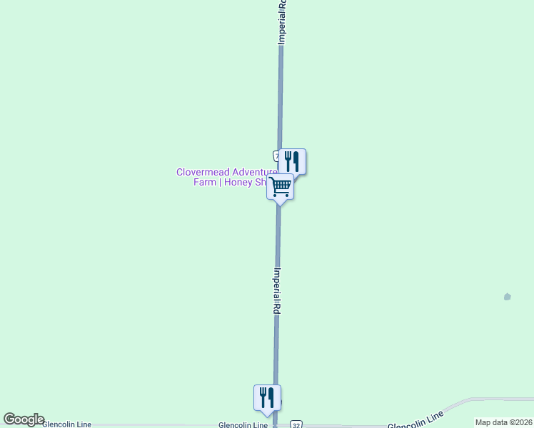 map of restaurants, bars, coffee shops, grocery stores, and more near 11241 County Road 73 in Aylmer