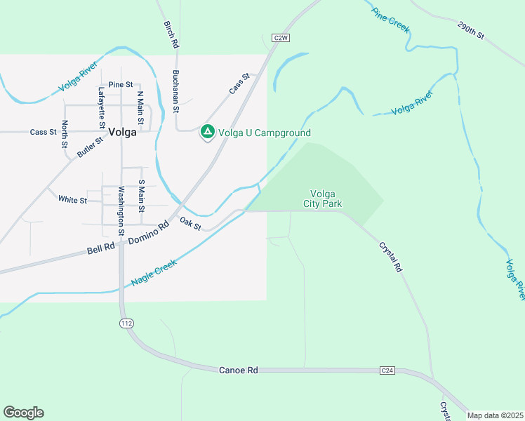 map of restaurants, bars, coffee shops, grocery stores, and more near 101 Oak Street in Elkader