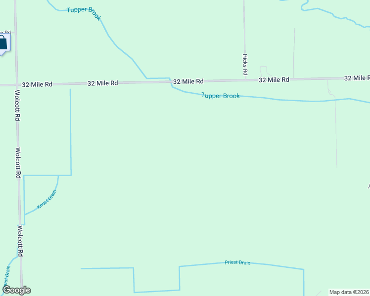 map of restaurants, bars, coffee shops, grocery stores, and more near 20144 32 Mile Road in Ray