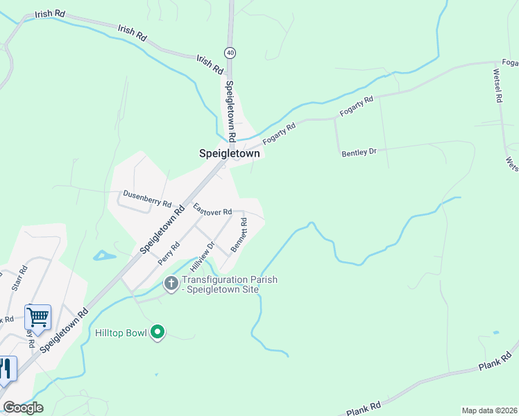 map of restaurants, bars, coffee shops, grocery stores, and more near 114 Eastover Road in Troy