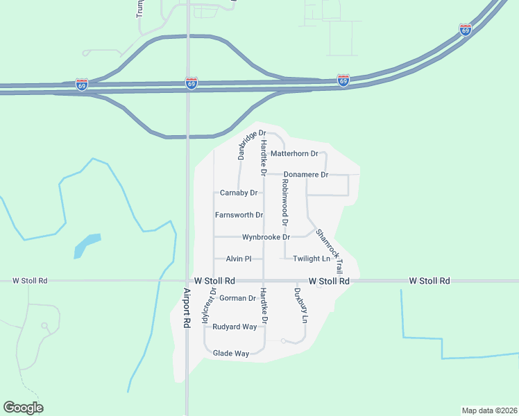 map of restaurants, bars, coffee shops, grocery stores, and more near 3801 Carnaby Drive in Lansing