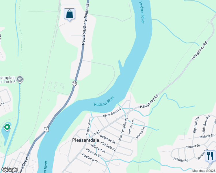map of restaurants, bars, coffee shops, grocery stores, and more near Kelts Grove Road in Saratoga County
