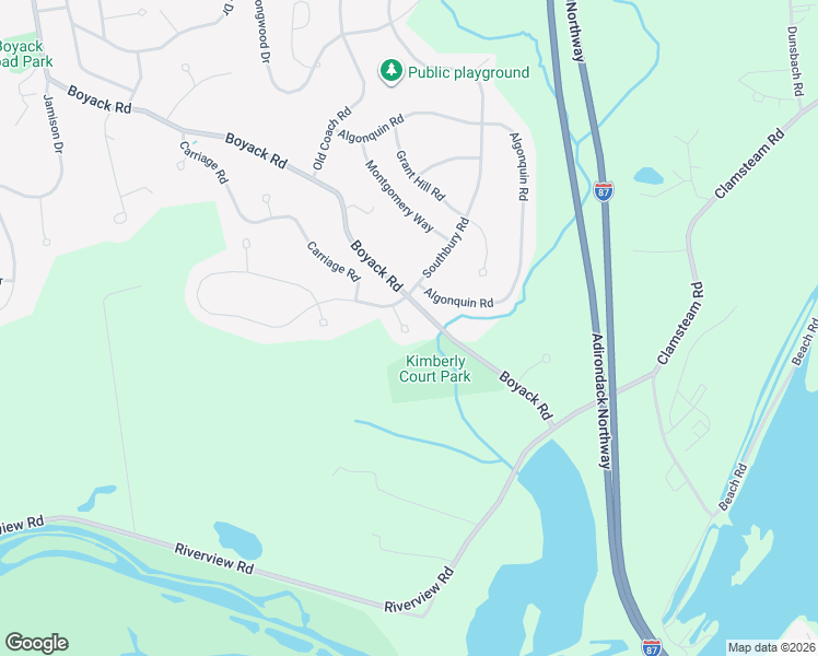 map of restaurants, bars, coffee shops, grocery stores, and more near 6A Kimberly Court in Saratoga County