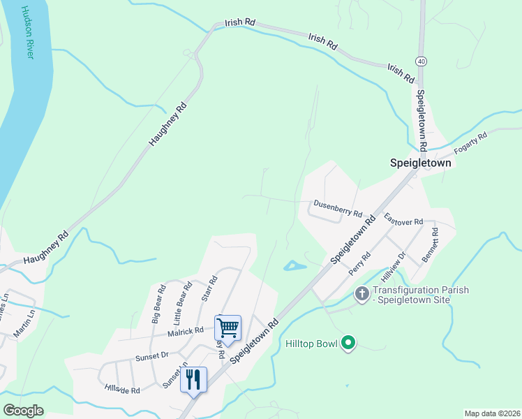 map of restaurants, bars, coffee shops, grocery stores, and more near 6 Chelsey Court in Troy