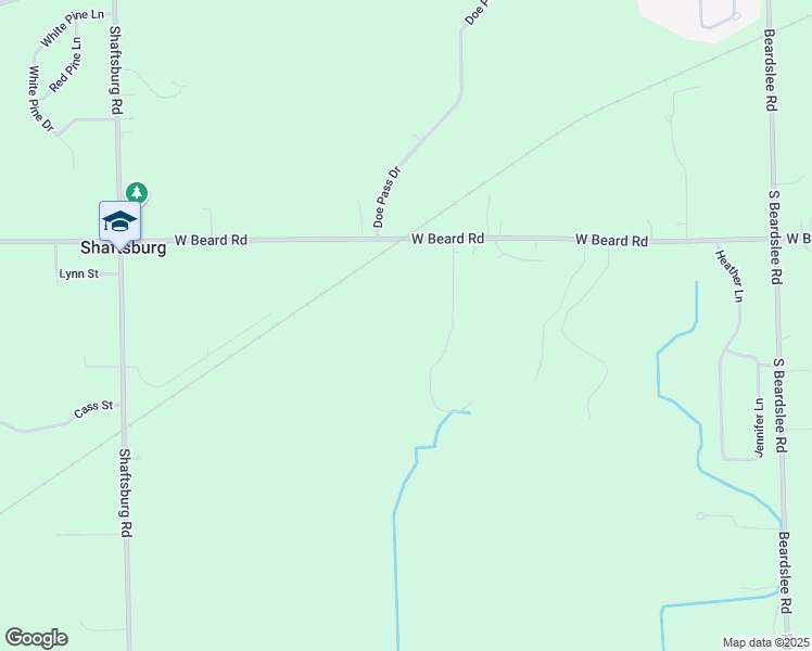 map of restaurants, bars, coffee shops, grocery stores, and more near 6421 West Beard Road in Perry