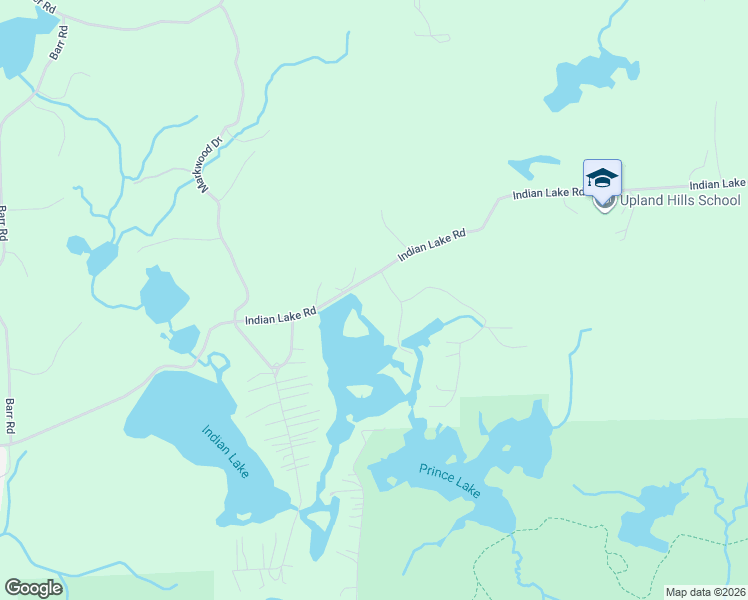 map of restaurants, bars, coffee shops, grocery stores, and more near 377 Ridgemont Road in Oakland County