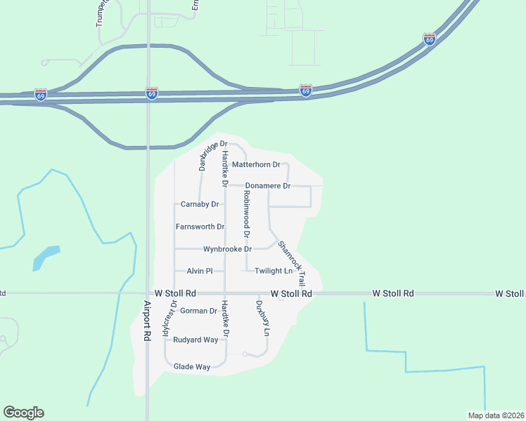 map of restaurants, bars, coffee shops, grocery stores, and more near 14750 Shamrock Trail in Lansing