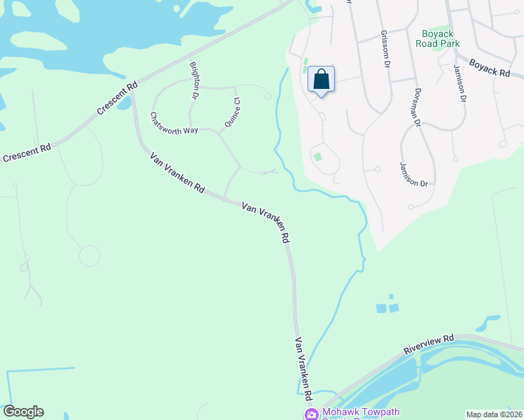 map of restaurants, bars, coffee shops, grocery stores, and more near 51 Van Vranken Road in Saratoga County