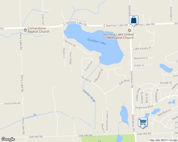 map of restaurants, bars, coffee shops, grocery stores, and more near 412 Circle Point in Clarkston
