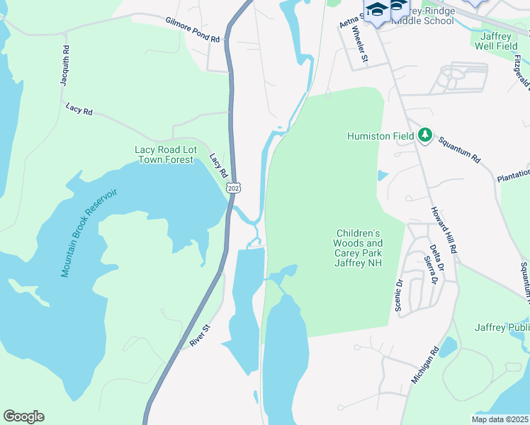 map of restaurants, bars, coffee shops, grocery stores, and more near Monadnock Branch Rail-Trail in Jaffrey