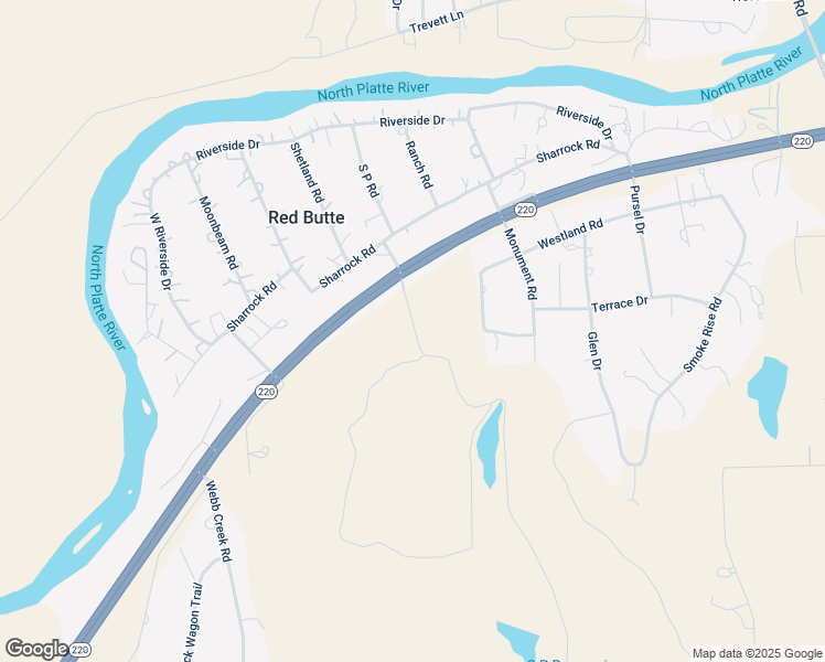 map of restaurants, bars, coffee shops, grocery stores, and more near 6830-6898 Westland Road in Casper