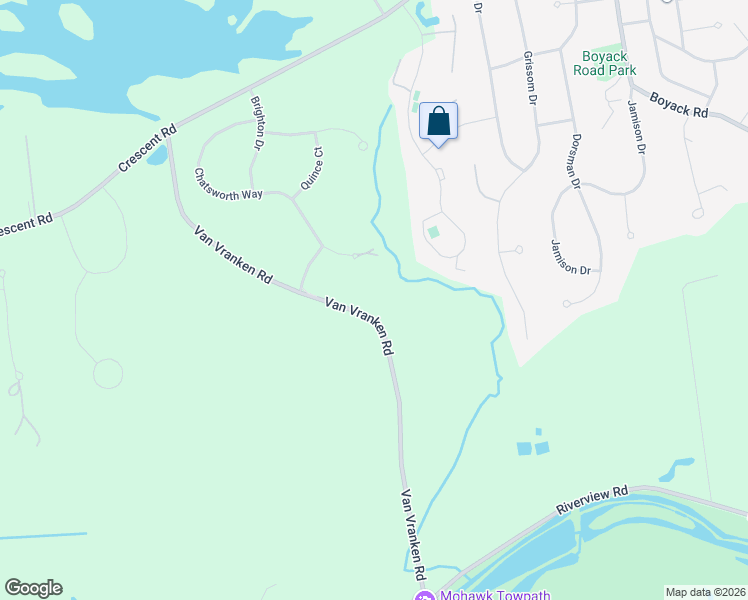 map of restaurants, bars, coffee shops, grocery stores, and more near 51 Van Vranken Road in Saratoga County