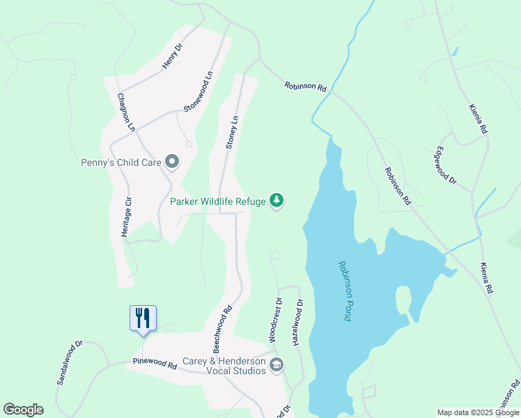 map of restaurants, bars, coffee shops, grocery stores, and more near 16 Boulder Drive in Hudson