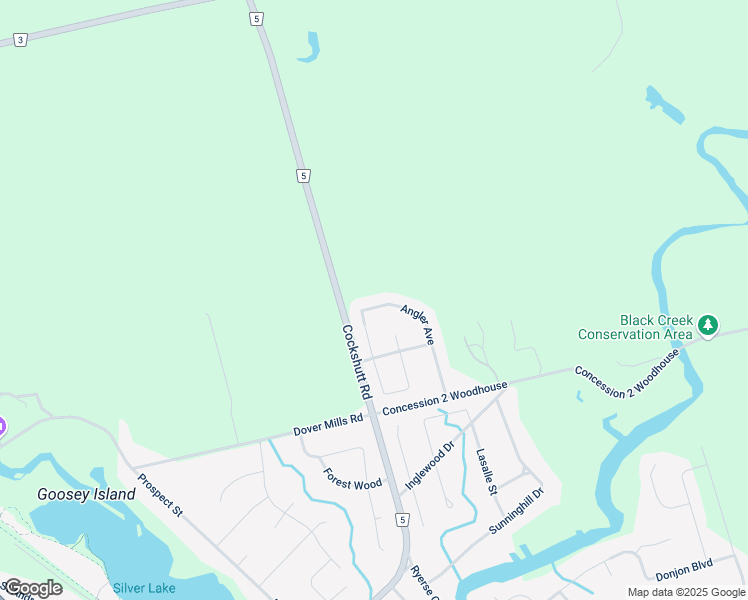 map of restaurants, bars, coffee shops, grocery stores, and more near 122 Angler Avenue in Port Dover