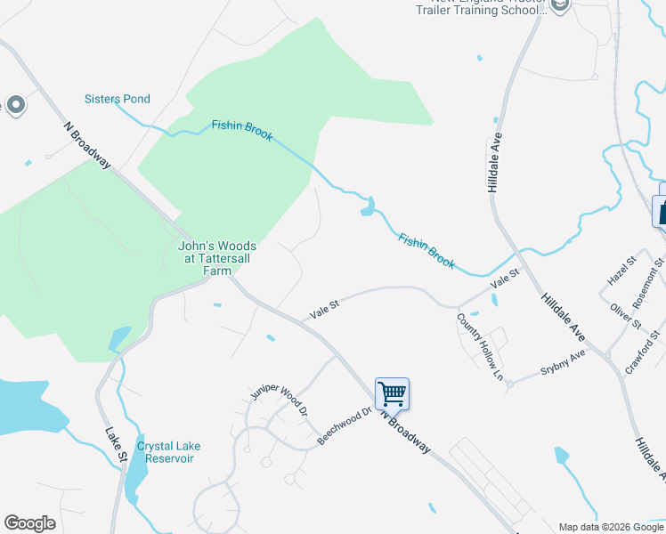 map of restaurants, bars, coffee shops, grocery stores, and more near 9 Dawn Circle in Haverhill