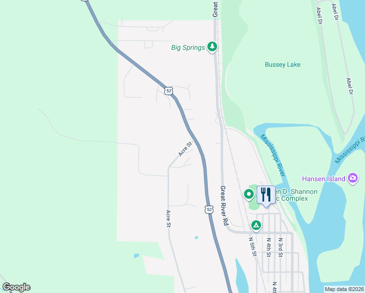map of restaurants, bars, coffee shops, grocery stores, and more near 106 Lorenz Lane in Guttenberg