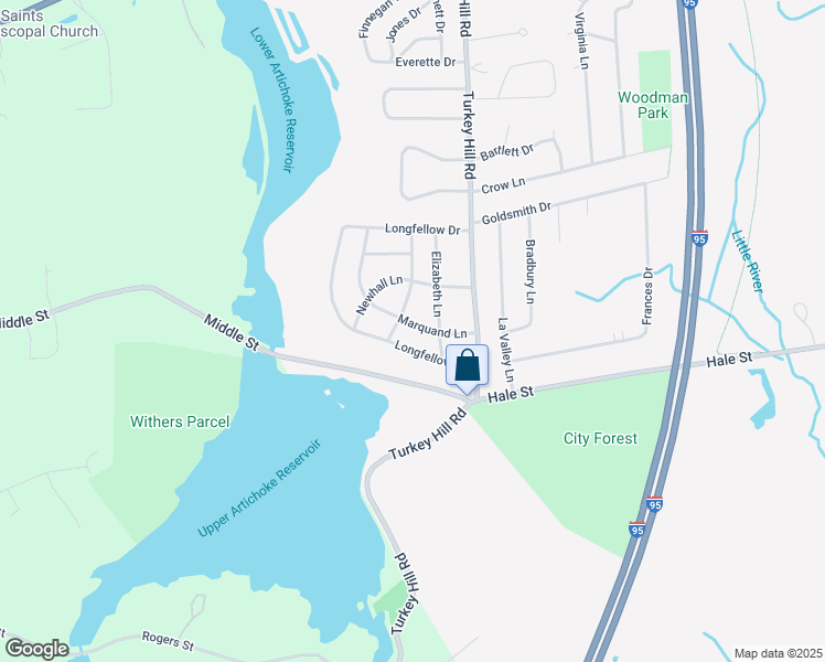 map of restaurants, bars, coffee shops, grocery stores, and more near 10 Marquand Lane in Newburyport
