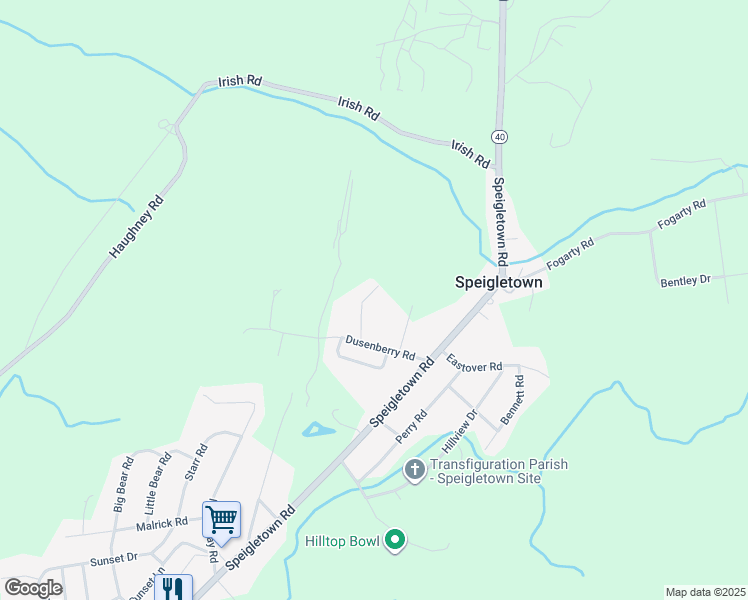 map of restaurants, bars, coffee shops, grocery stores, and more near 9 Haven Lane in Troy