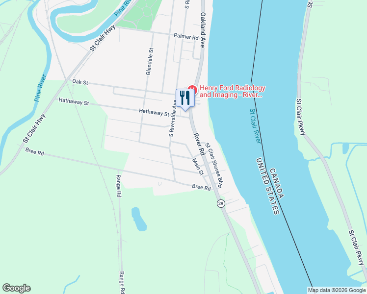 map of restaurants, bars, coffee shops, grocery stores, and more near 3261 Wauketa Avenue in St. Clair County