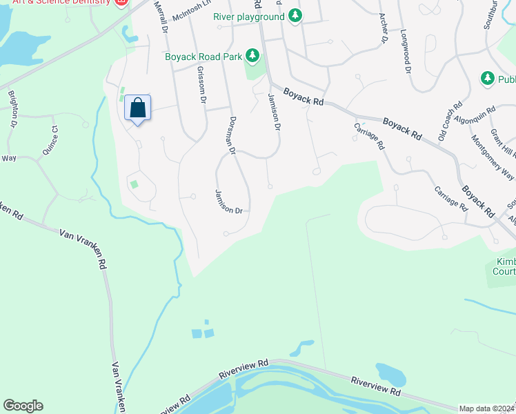 map of restaurants, bars, coffee shops, grocery stores, and more near 41 Dorsman Drive in Saratoga County